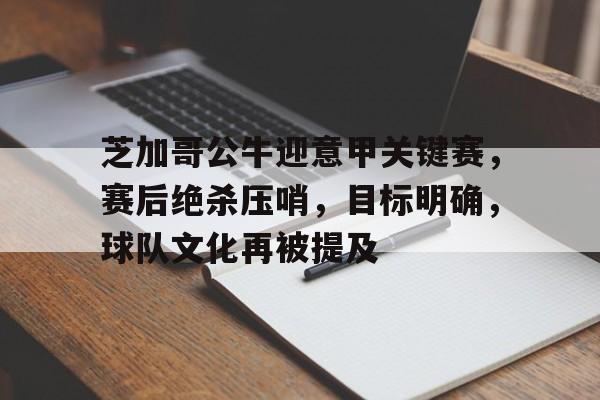 开云体育官网-包含芝加哥公牛迎意甲关键赛，赛后绝杀压哨，目标明确，球队文化再被提及的词条